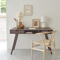 CODE BFRIDAY10, -10% sur Bureau en bois massif manguier massif, Manguier, Marron, H75,5 cm L120 l64,5 cm BERAH GETAH