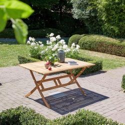 PROMO - 10% Table de jardin en bois massif acacia massif FSC 6 places Acacia Naturel BERAH GETAH