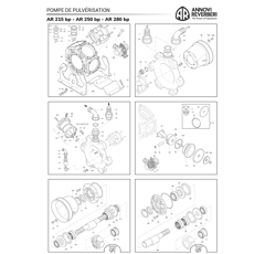 Pièce pompe pulvérisateur - Ecrou M8 - Geomet C20