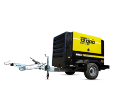 Compresseur mobile diesel MAC3 MSP 12000 Stage V sur essieu freiné