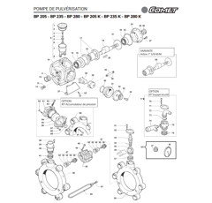 Pièce pompe pulvérisateur - Circlips - BP205 | BP235