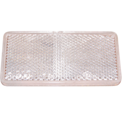 Catadioptre blanc adhésif 94 x 44 mm adaptable