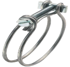 Pack de 2 colliers fil inox diamètre maxi 43 mm