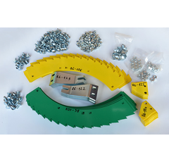 Kit-lames de scie pour JOHN DEERE LCA790404 adaptable - Blacksteel