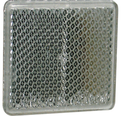 Catadioptre rectangle blanc adhesif 57 x 40 mm adaptable