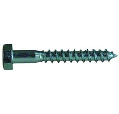 Tirefond tête hexagonale 10 x 50 mm - zingue (Vendu par 100)