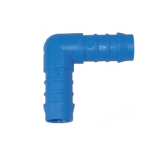 Raccord coudé cannelé 6 mm à 2 mm adaptable