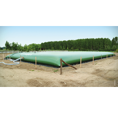 Citerne souple d'eau 200 m³ pour stockage agricole en PVC enduit - CITERNEO