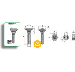 Vis universelle pour KÖCKERLING 901519 adaptable - BlackSteel