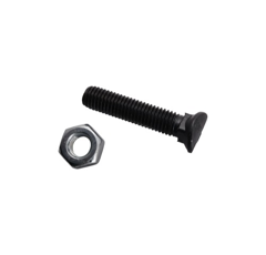 Boulon à tête ovale 50 mm adaptable - BlackSteel