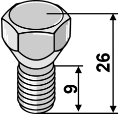 Vis TH M12x1,25 pour déchaumeur VÄDERSTAD 424928 adaptable - BlackSteel