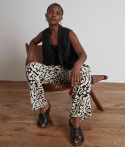 Pantalon large leana