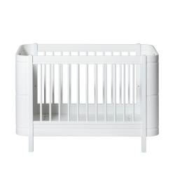 Lit bébé évolutif 5 en 1 Mini+ Wood - Blanc - Oliver Furniture