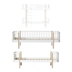 Kit de conversion Wood Lit superposé vers Lit banquette et Lit simple - Oliver Furniture