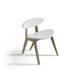 Chaise enfant PingPong - Blanc/Chêne - Oliver Furniture