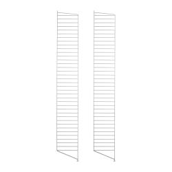 Pack 2 portants muraux au sol 200 x 30 cm - Gris - String Furniture