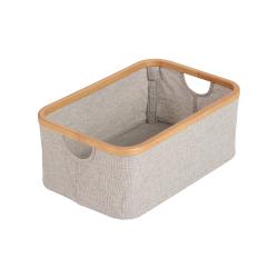 Panier coton/bambou 30 x 45 - Gris clair - Quax