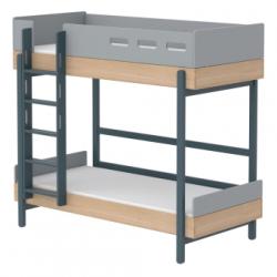 Lit superposé échelle droite Popsicle - Chêne/Blueberry Flexa Popsicle