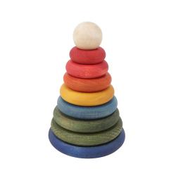Anneaux à empiler rainbow - Wooden Story