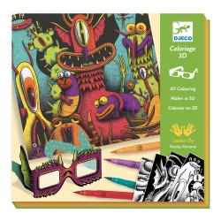 Feutres pinceaux 3D - Funny Freaks - Djeco