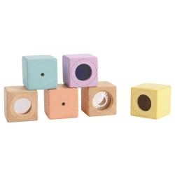 Blocs sensoriels pastel - Plan Toys