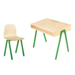 Bureau et chaise junior 7-10 ans - Vert - In2wood