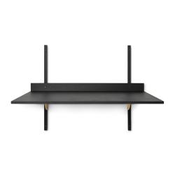 Bureau mural Sector - Noir/Laiton - Ferm Living