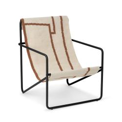 Chaise Lounge Desert - Noir/Shape - Ferm Living