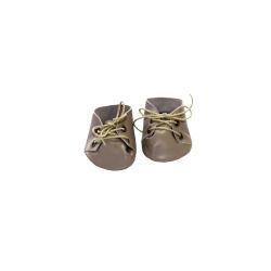 Chaussures à lacets en cuir Poupée Gordis - Taupe - Minikane