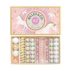 Coffret de 62 Billes - Licorne - Billes and Co
