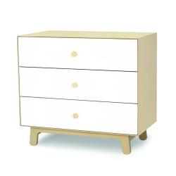 Commode Merlin Sparrow 3 tiroirs - Blanc/Bouleau - Oeuf NYC