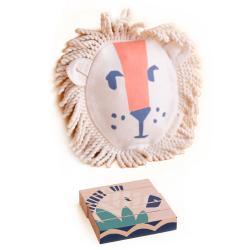 Puzzle blocs en bois Animaux Sauvages - Nobodinoz