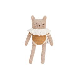Doudou Chaton en Maillot - Moutarde - Main Sauvage
