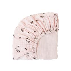 Drap housse Olivia Faon - Rose clair - Rose in April