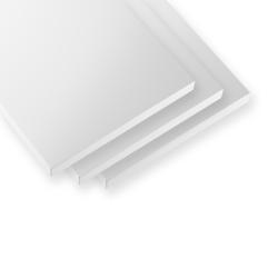 Pack 3 étagères 58 cm - Blanc