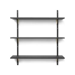 Etagère Sector Triple T/W - Noir/Laiton - Ferm Living