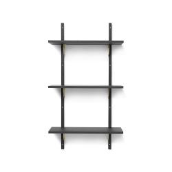 Etagère Sector Triple T/N - Noir/Laiton - Ferm Living