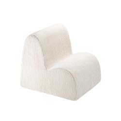 Fauteuil Cloud en velours côtelé - Ecru Wigiwama