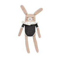Grand doudou Lapin Maillot - Noir - Main Sauvage