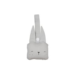 Hochet à suspendre Lapin - Gris clair - Fabelab