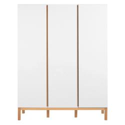 Armoire 3 portes Indigo - Blanc - Quax