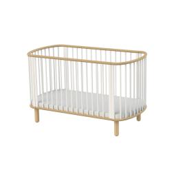 Lit bébé évolutif - Hêtre/Blanc - Flexa