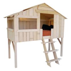 Lit Cabane Tilleul - Naturel - Mathy by Bols