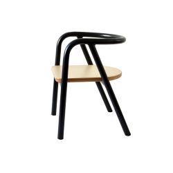 Chaise en métal enfant Hito - Noir - Mum and Dad Factory