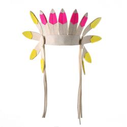 Parure d'indien - Jaune/Fuchsia - Frida's Tierchen