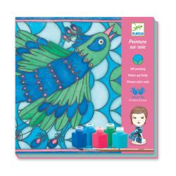 Peinture sur Soie - Le Paon - Djeco
