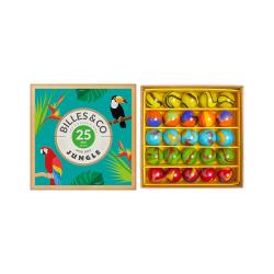 Petit Coffret de 25 Billes - Jungle - Billes and Co