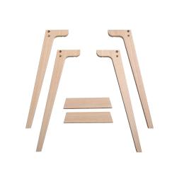 Pieds courts pour Bureau Wood - Oliver Furniture