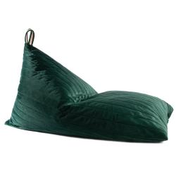 Pouf Essaouira éco-velours - Emeraude - Nobodinoz