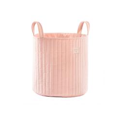 Sac de rangement Velours Savanna - Rose poudré - Nobodinoz